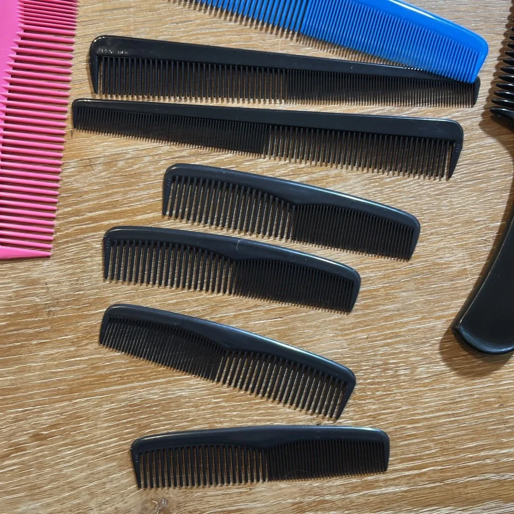 Lot of 10 Vintage Combs Hair Care Unbreakable USA Goody